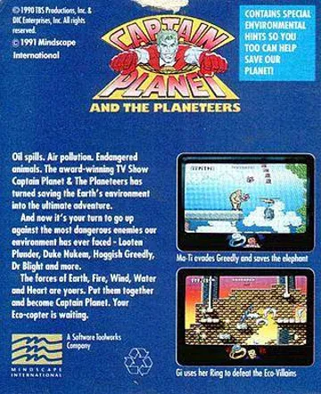 Captain Planet and the Planeteers box cover back